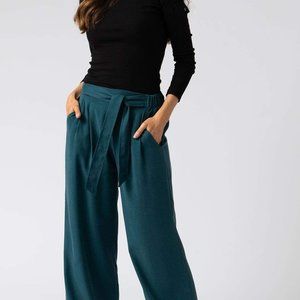 Saint + Sofia Pimlico pant in teal size 10 US